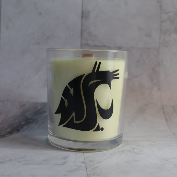 Color Changing! WSU Cougars NCAA ThermoH Logo Candle - Sunkiss Unlimited - Picture 3 of 8